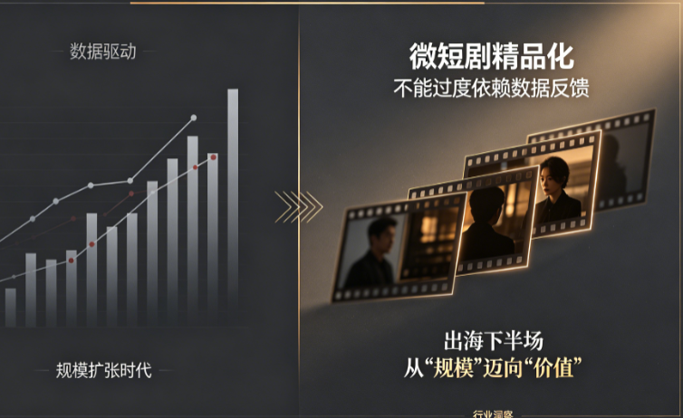 微短剧精品化不能过度依赖数据反馈，出海下半场需从 